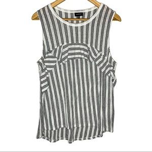 Target Who what wear black and white stripe ruffle